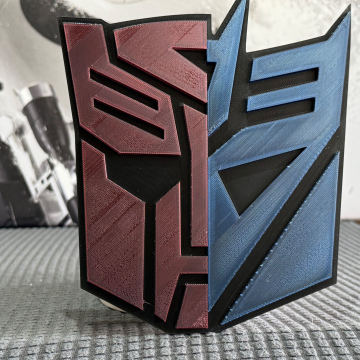 Transformers Logo: Half Autobot / Half Decepticon
