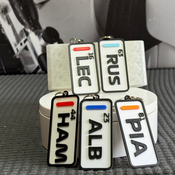 F1 Driver Keyring